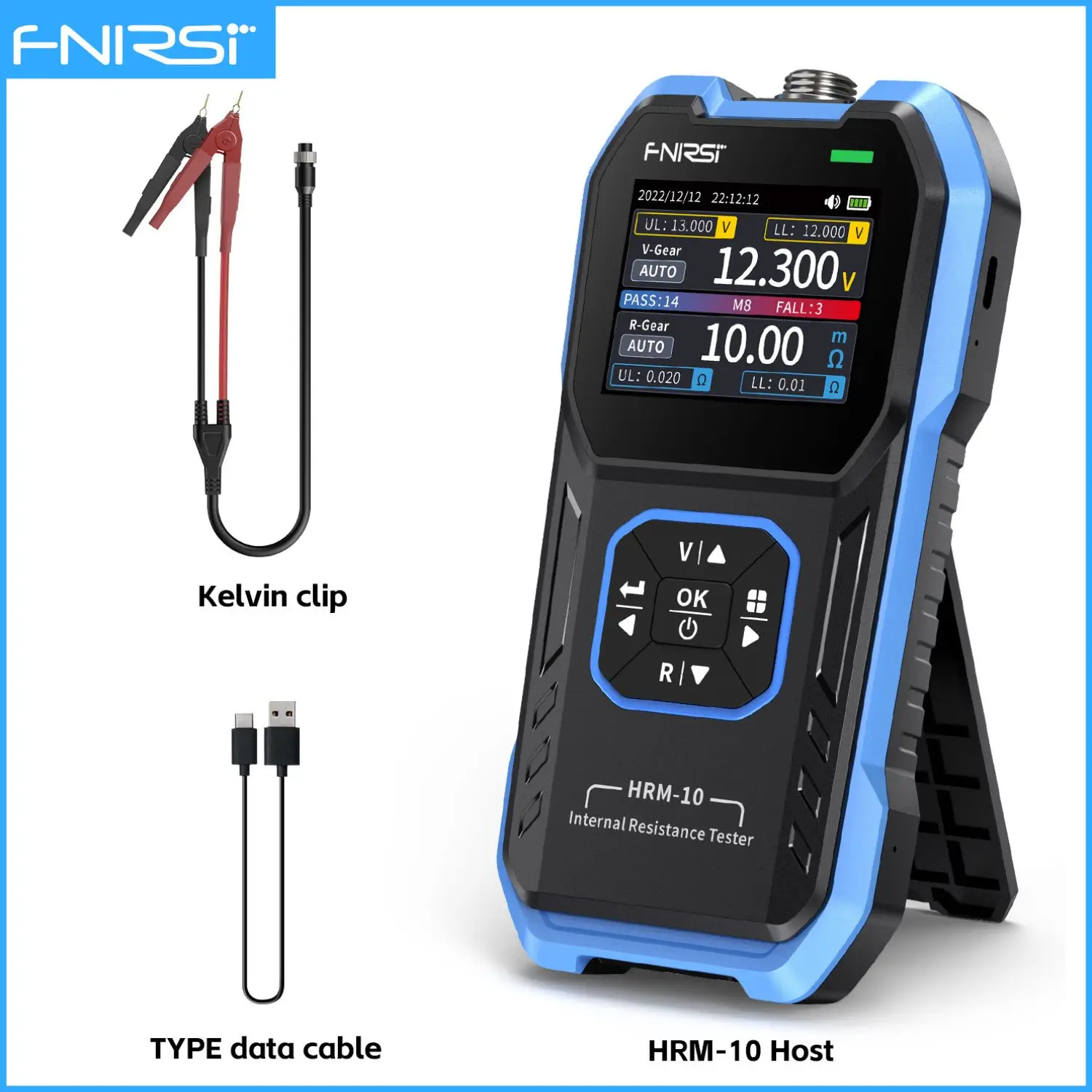 FNIRSI HRM-10 18650 Battery Voltage Internal Resistance Tester High-precision Trithium Lithium lron Phosphate Battery Tester image 3
