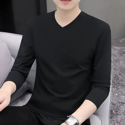 10 best sales v-ringade t-shirts för män - №10