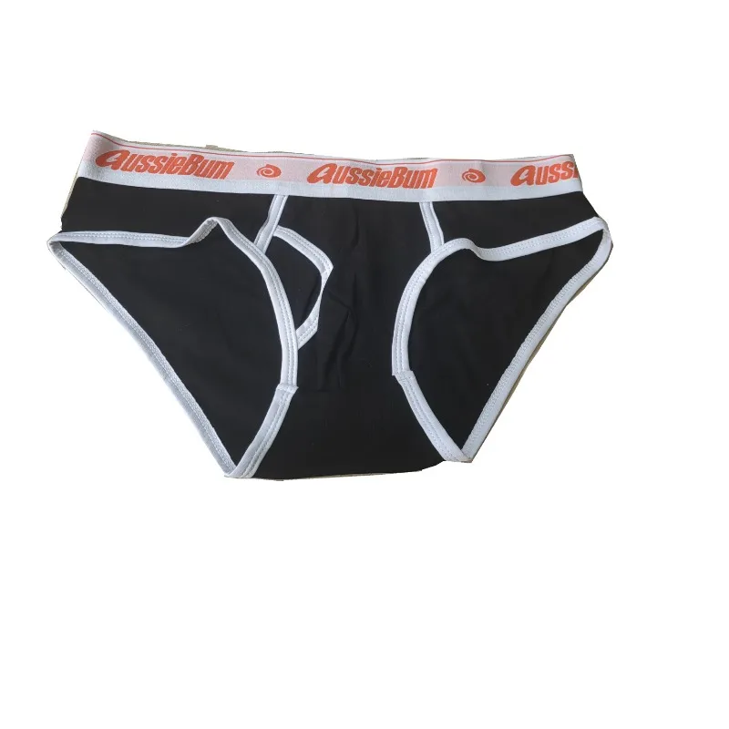 Aussiebun new men's comfortable breathable briefs, threaded side open briefs