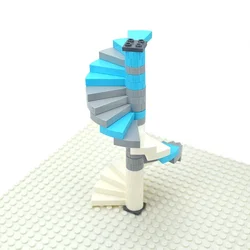 DIY Bricks Assembles Particles Building Blocks MOC Parts Stairs Spiral Step 40243 Support 1x1x5 1/3 Spiral Staircase Axle 40244