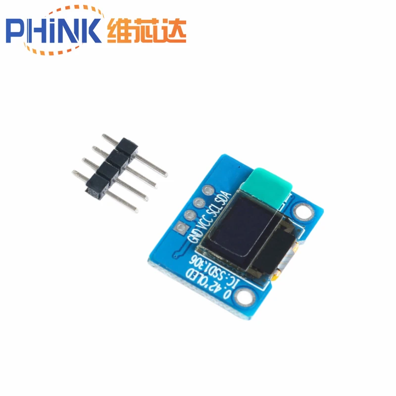 0.42” 0.42 Inch White OLED Display LCD Module 72X40 Serial Screen White Color I2C IIC/SPI Interface SSD1306 72*40