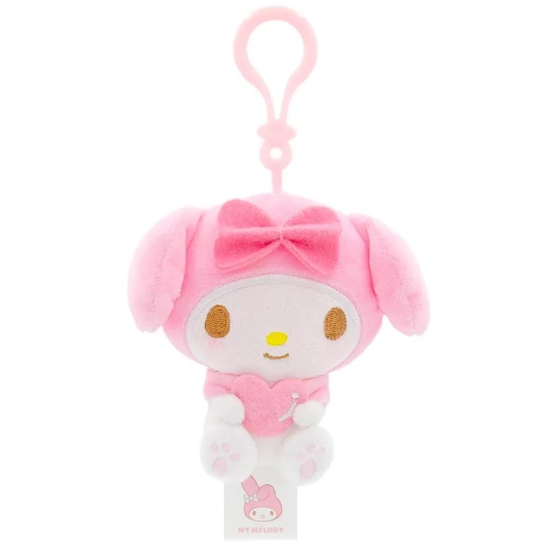 Sanrio Hello Kitty Kuromi mélodie Pachacoo cannelle jouets en peluche pendentif mignon jouets en peluche porte-clés Anime porte-clés cadeau d'anniversaire