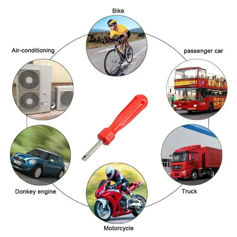 Portable Car Bike Bicycle Motorcycle Valve Core Remover Removal Tool Screwdriver Professional Tire Repair Tools