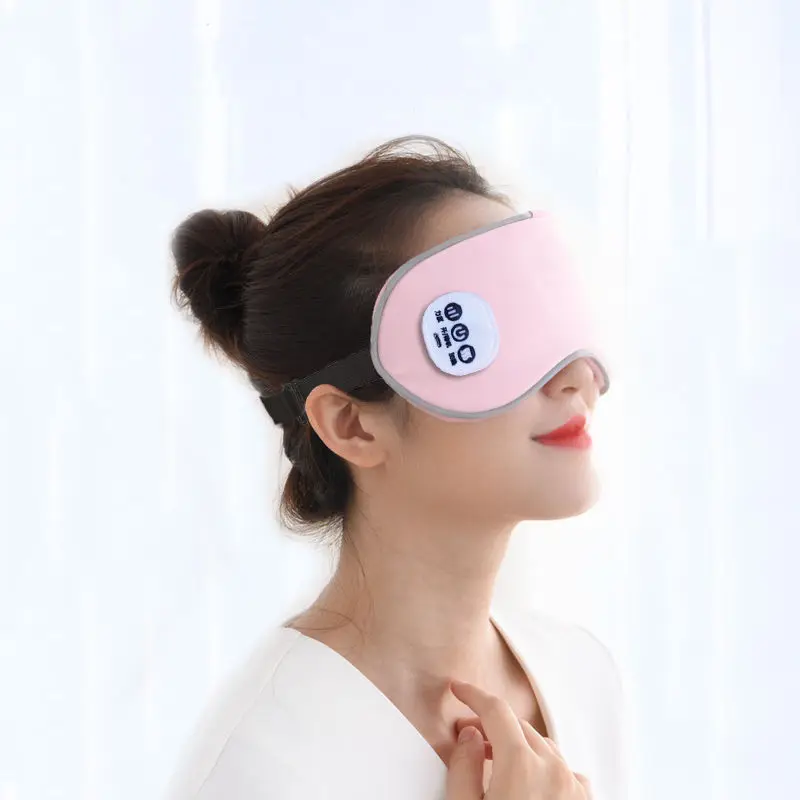 

eye massage instrument electric self heating heated eye mask massager with heat compression hot and cold machine vibration