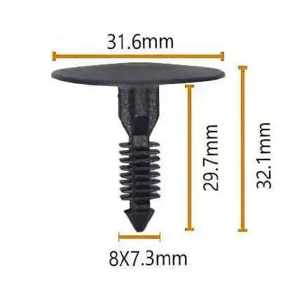 New Auto Plastic QGC-C137 Clips Wholesale Stock Fd Automotive Parts 1000pcs/Bag 10bags/Carton Panel Clips