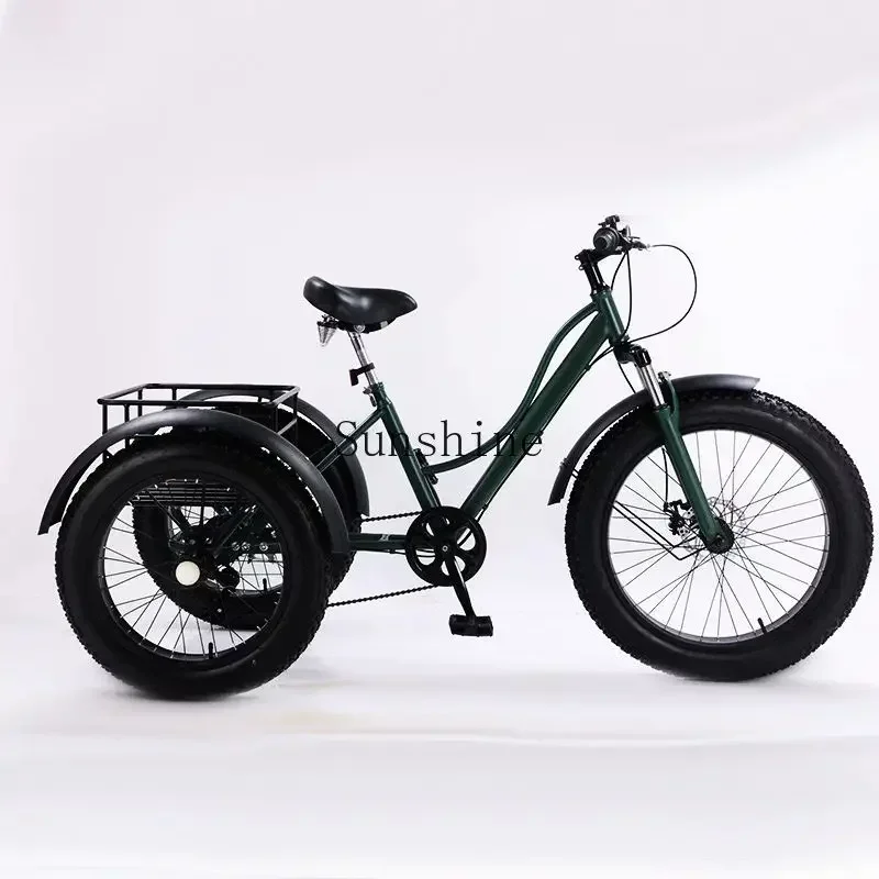 20-24 inch snow land general pedal electric variable speed three-wheeled vegetable basket car light power