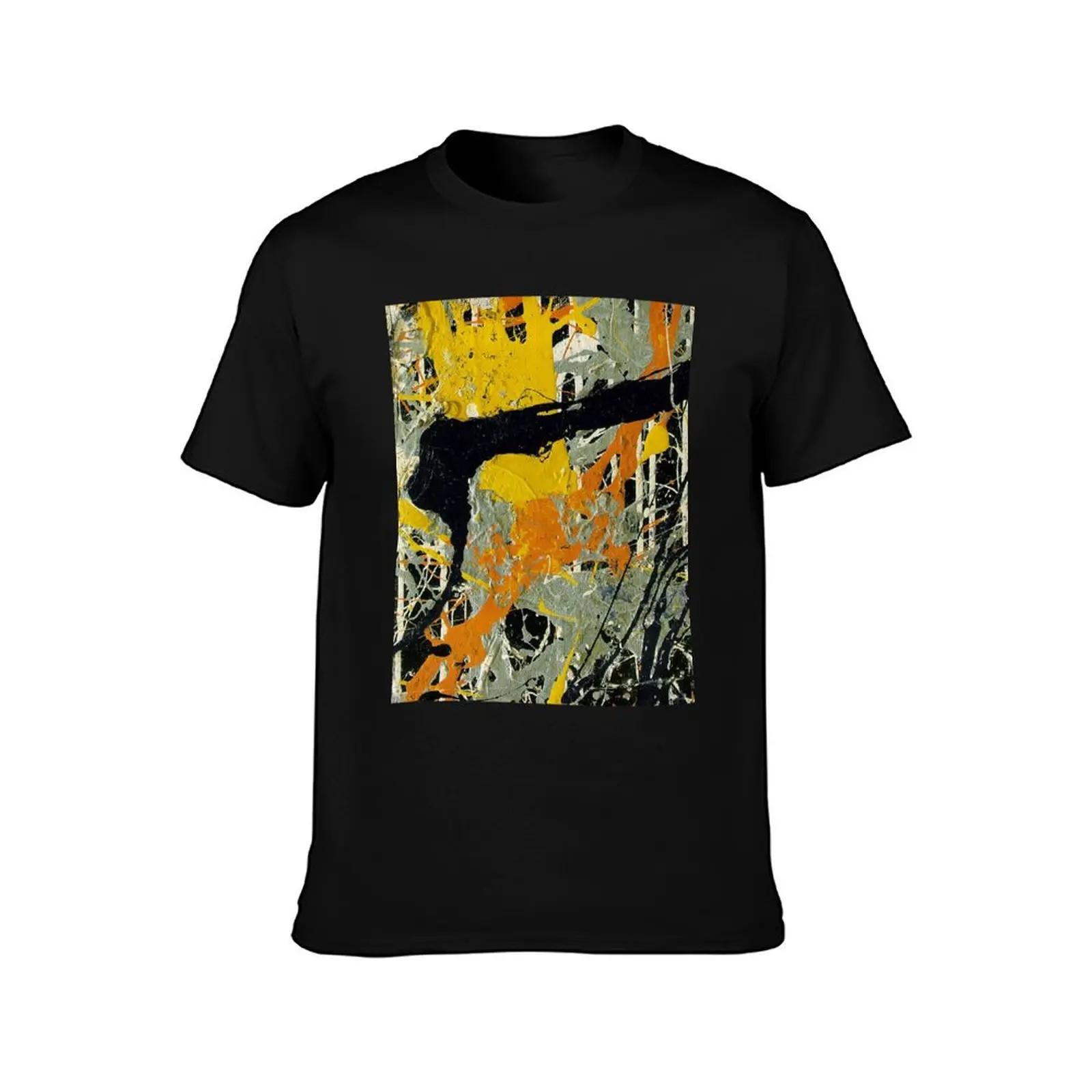 Jackson pollock T-Shirt Basic Crew Neck Short Sleeve Top
