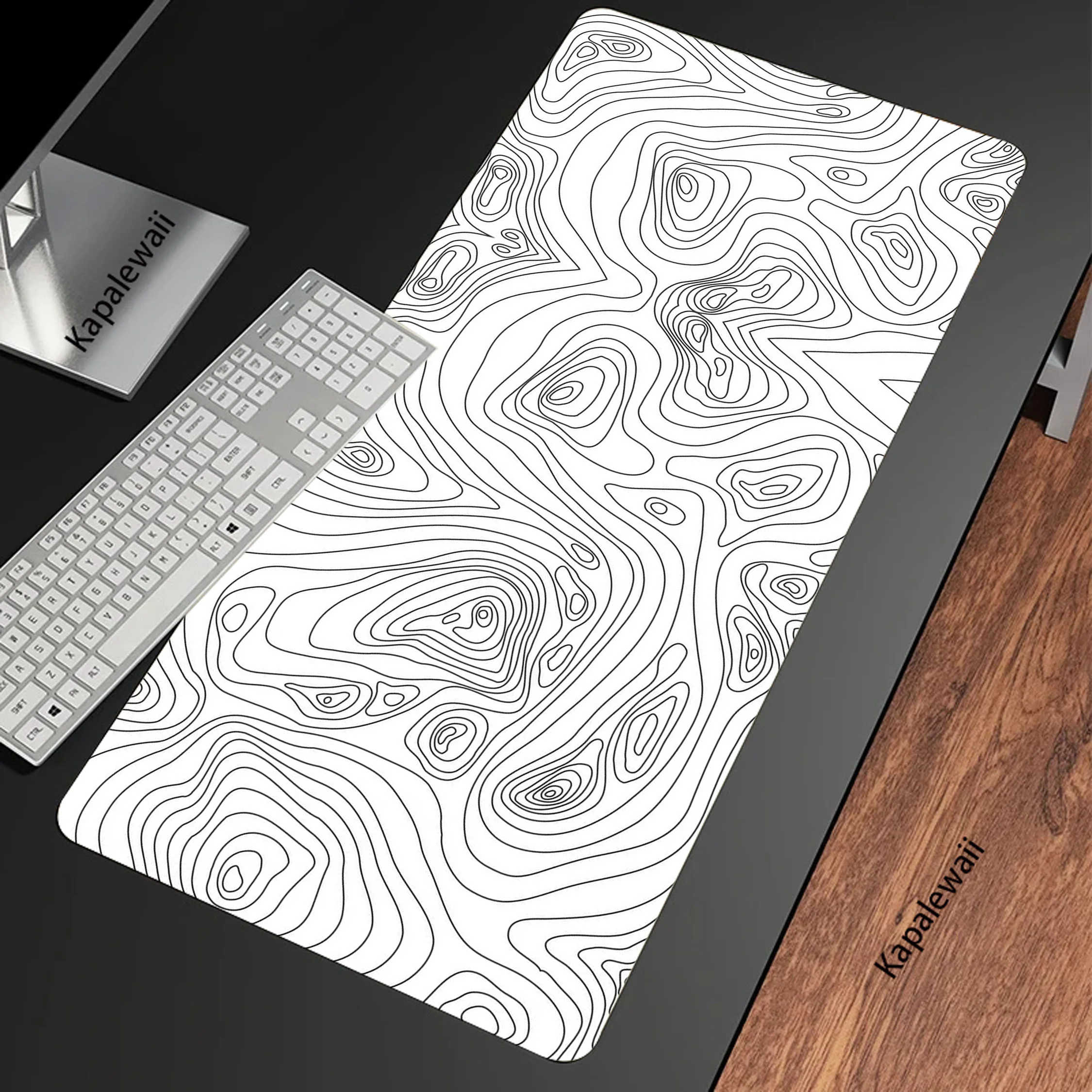 

Black And White Line Pc Game Mousepad Large Mouse Pad XXL Gamer Mouse Mat Notebook Office Table Carpet Gaming Mats 900x400mm