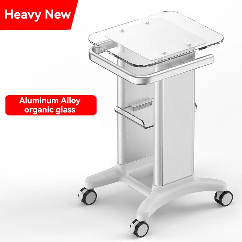 Beauty Instrument Cart Acrylic Small Bubble Shelf Base Dental Clinic B Ultrasound Medical Beauty Cart