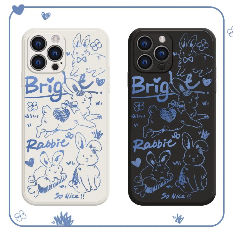 Силиконовый чехол с мультяшным кроликом для Samsung Galaxy M53 M33 M52 M42 M22 5G M32 M13 4G M62 M51 M31S M22 M21 M12 M11 M02S M01, чехол