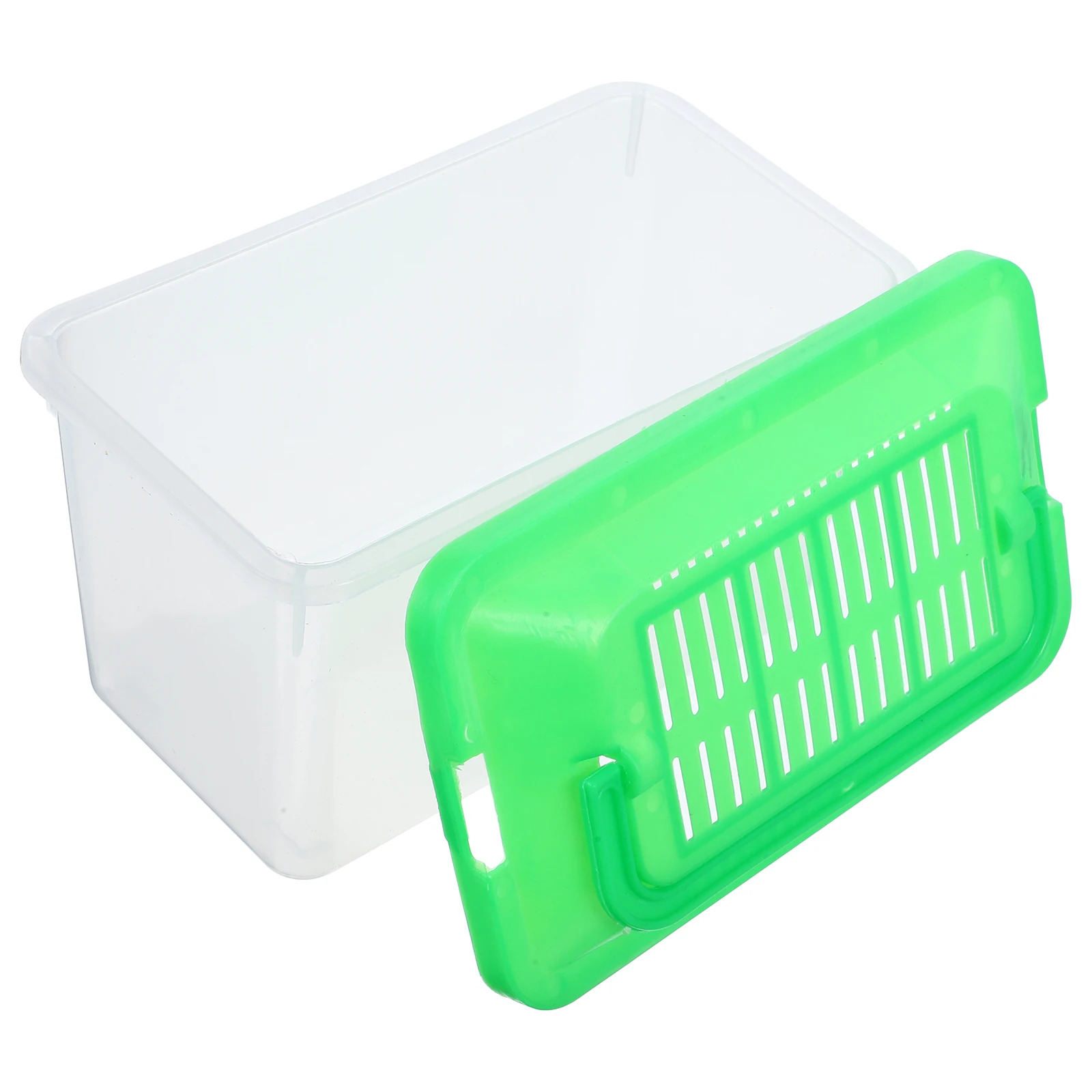 

Pet Transport Portable Plastic Fish Tank Turtle Habitat Reptile Carrier Transparent Lightweight Easy Clean Ventilated Box Turtle