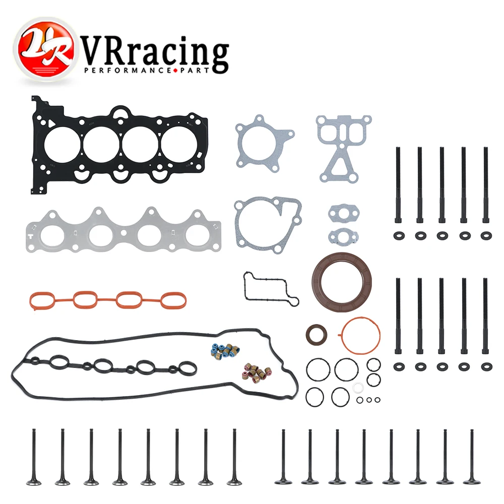 Cylinder Head Gasket Full Set with Head Bolts HS26554PT HS55010 For 12-19 Accent Veloster Rio Soul 1.6L