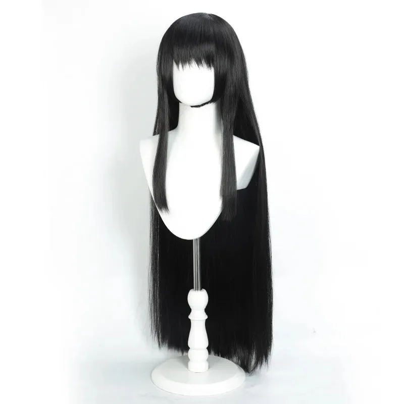 Osaragi Cosplay Wig Gothic Taro Sakamoto Anime SAKAMOTO DAYS Osaragi Cosplay Black Straight Hair 90-95cm for Woman Girls