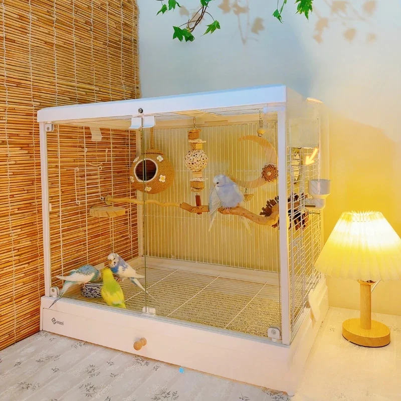 

Accessories Bird Cage Parrot Beautiful Passaros Metal Hamster Cage Feeder Palomas Maisons Petits Animaux Pet Furniture CY50BC