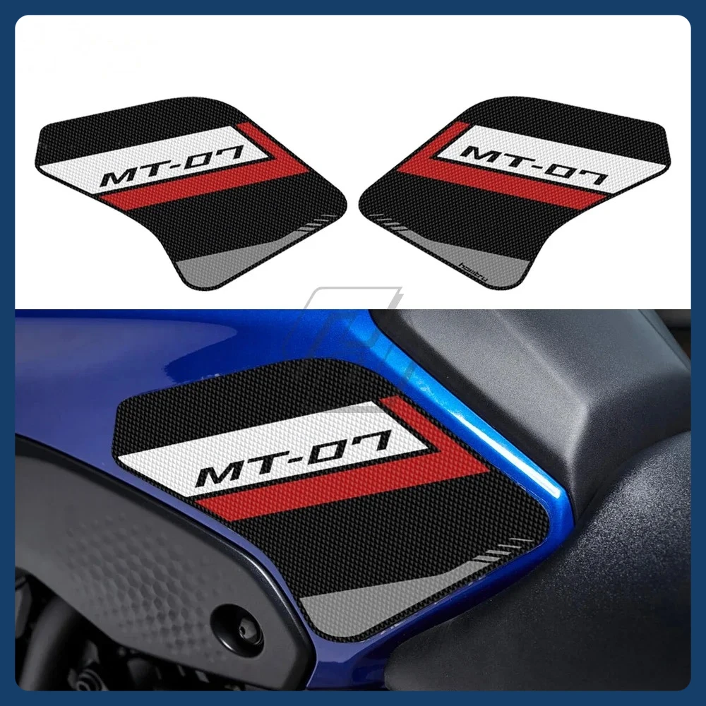 

Наклейка на мотоцикл для Yamaha MT-07 2021-2022, наклейка, аксессуары для мотоцикла, боковая накладка на бак, защитный коврик для наколенника