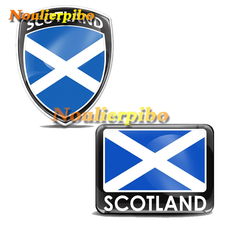 

Scotland Scottish Gaelic Flag National Sticker 3D Gel Silicone Dome Vinyl Die Cut Decal Car Motorcycle Helmet Laptop Decal