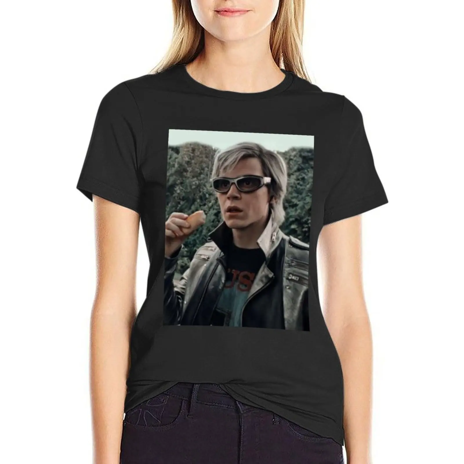 evan peters art T-Shirt blacks oversized summer clothes luxury designer clothing Women