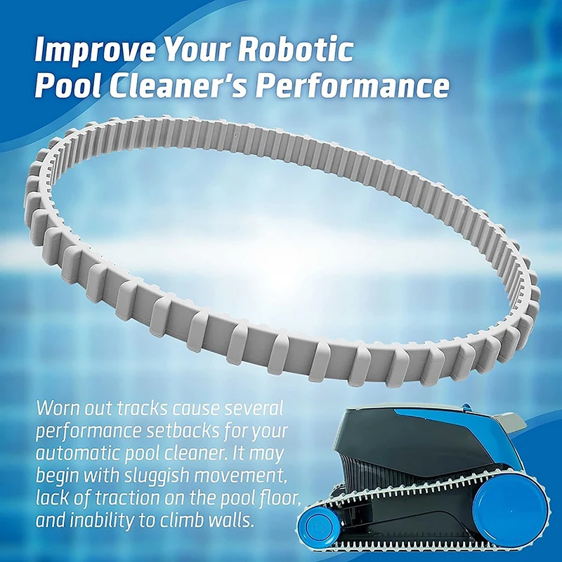 Gray Pool Cleaner Timing Track, Deluxe 4 5 Underwater Robot Transmission Belt Part, 9985006-R2, 1Pc