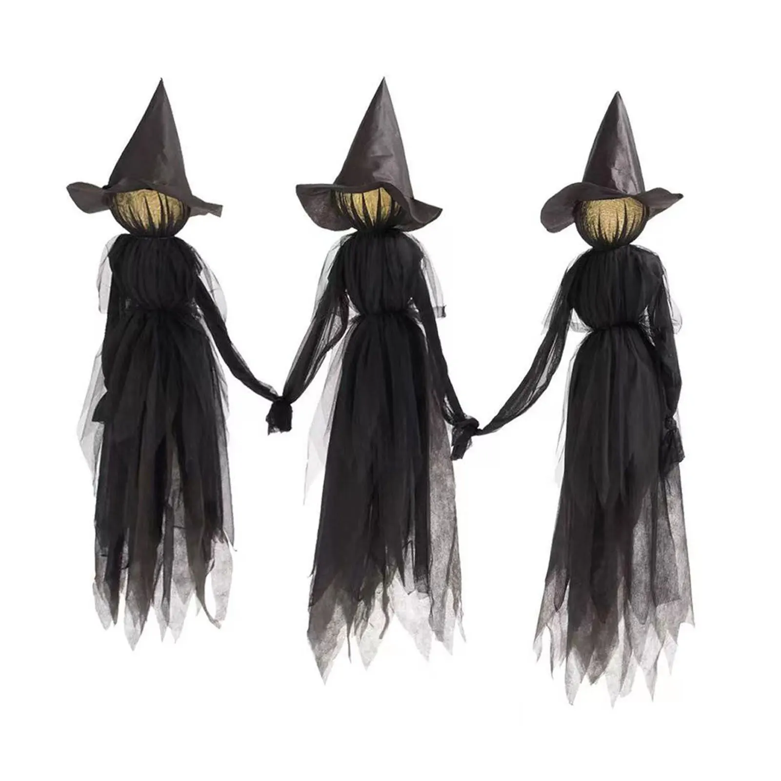 Holding Hands With Witches Props Garden Decoration Multi Functional Glowing Witch Stake Is Widely