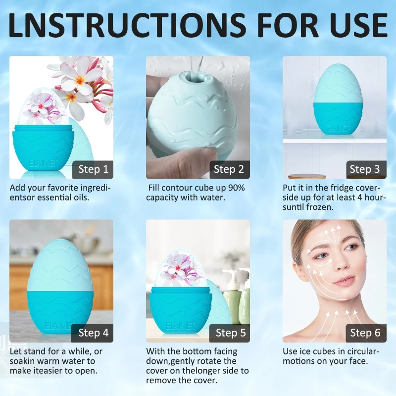 Rolo gelo para cuidados com a pele do rosto olhos para massagem beleza remoção linhas finas