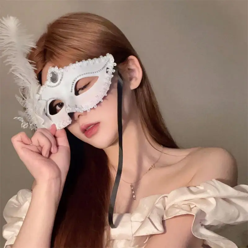 Dance Party Mask Flower Wedding Carnival Performance Costume Lady Mask Masquerade Christmas 2024