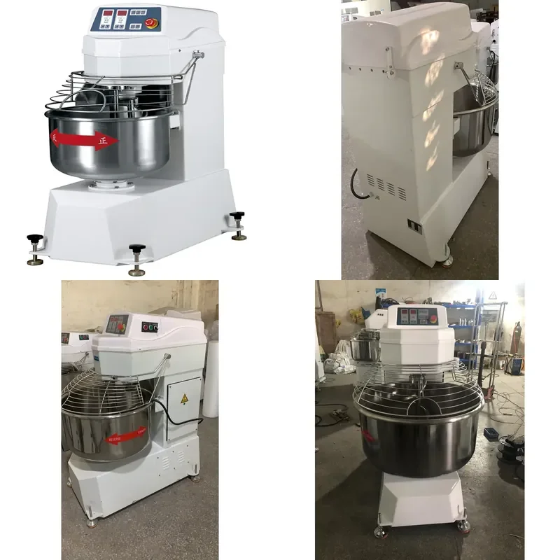New 50kg Industrial Electric Dough Mixer for Commercial Bakery Pizza Cake Bread Spiral Mixer for Restaurant Flour Wheat