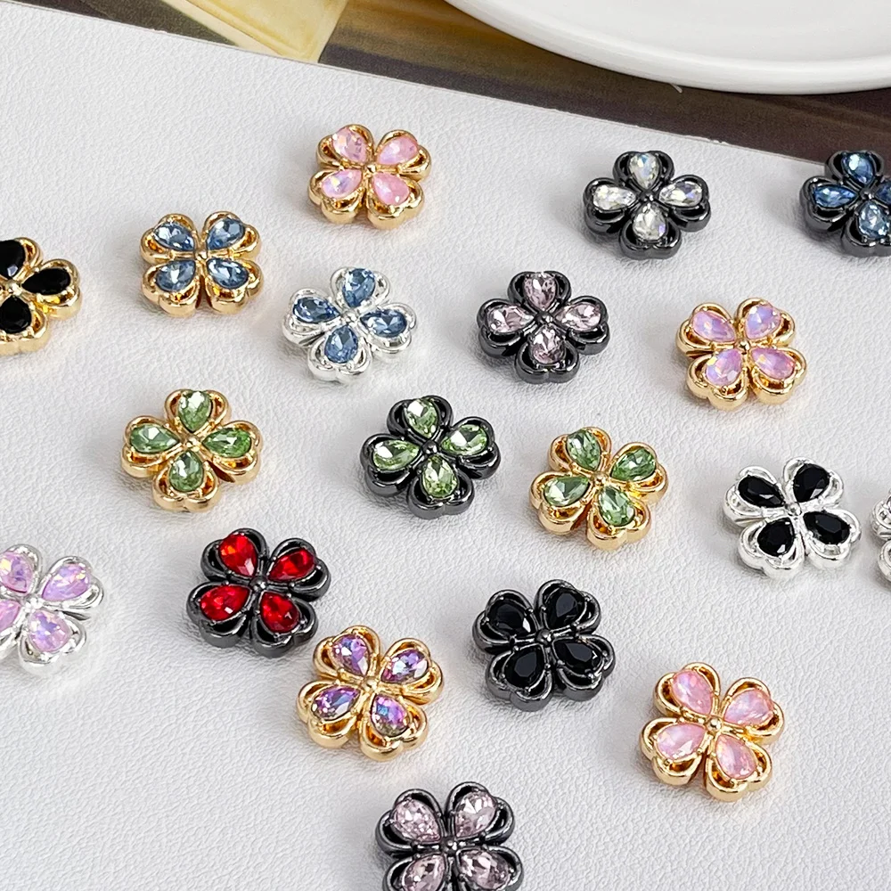 

Cordial Design 50Pcs 16*16MM DIY Beads/Rhinestone Effect/Hand Made/Jewelry Findings & Components/Flower Shape/Alloy #18753