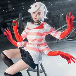 Haubin Cosplay Hotel Dust Angel Cosplay Costume Angel Wig Four Hands Uniform Women Girls Birthday Party Dress Halloween Carnival
