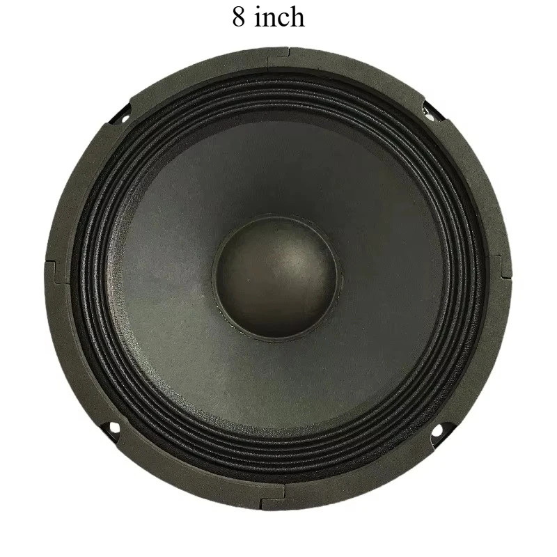 8Inch RMS 60W Paper cone W-cloth edge 4Ohm/8Ohm optional 35-core voice coil 80mm-Ferrite magnet PA Mid-bass Iron basket Speaker