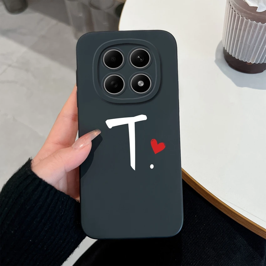 Niedliche Buchstaben Handyhülle für Redmi Note 15 15Pro 4G Gehäuse Weiche Matte Silikon Linsenschutz Hülle für Redmi Note15 15 Pro Schale – Detail 20