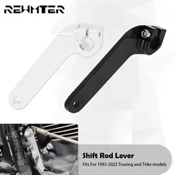 Motorcycle Adjustable Inner Shift Shifter Rod Lever Shaft Black/Chrome For Harley Touring CVO Limited Electra Glide FLHTK 93-22