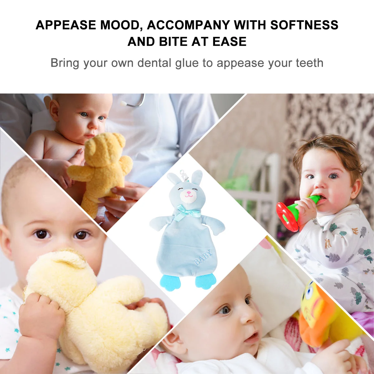 Pacifying Towel Baby Saliva Cartoon Animal Appeasing Toy Gum Soothing Toys for Babies