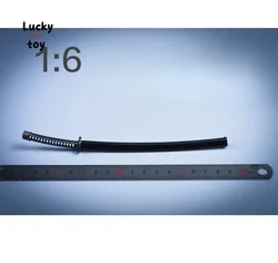 1/6 Scale Soldier Metal Long Knife with Scabbard Katana Weapon Model for 12 Inch Action Toy Figures Scenes Decorative Collection