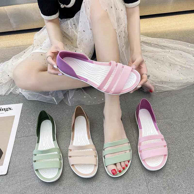 Two Color Casual Women\'s Shoes 2022 Women Sandals Summer Designer Luxury Women\'s Sports Sandals Mom\'s Home Casual Slippers