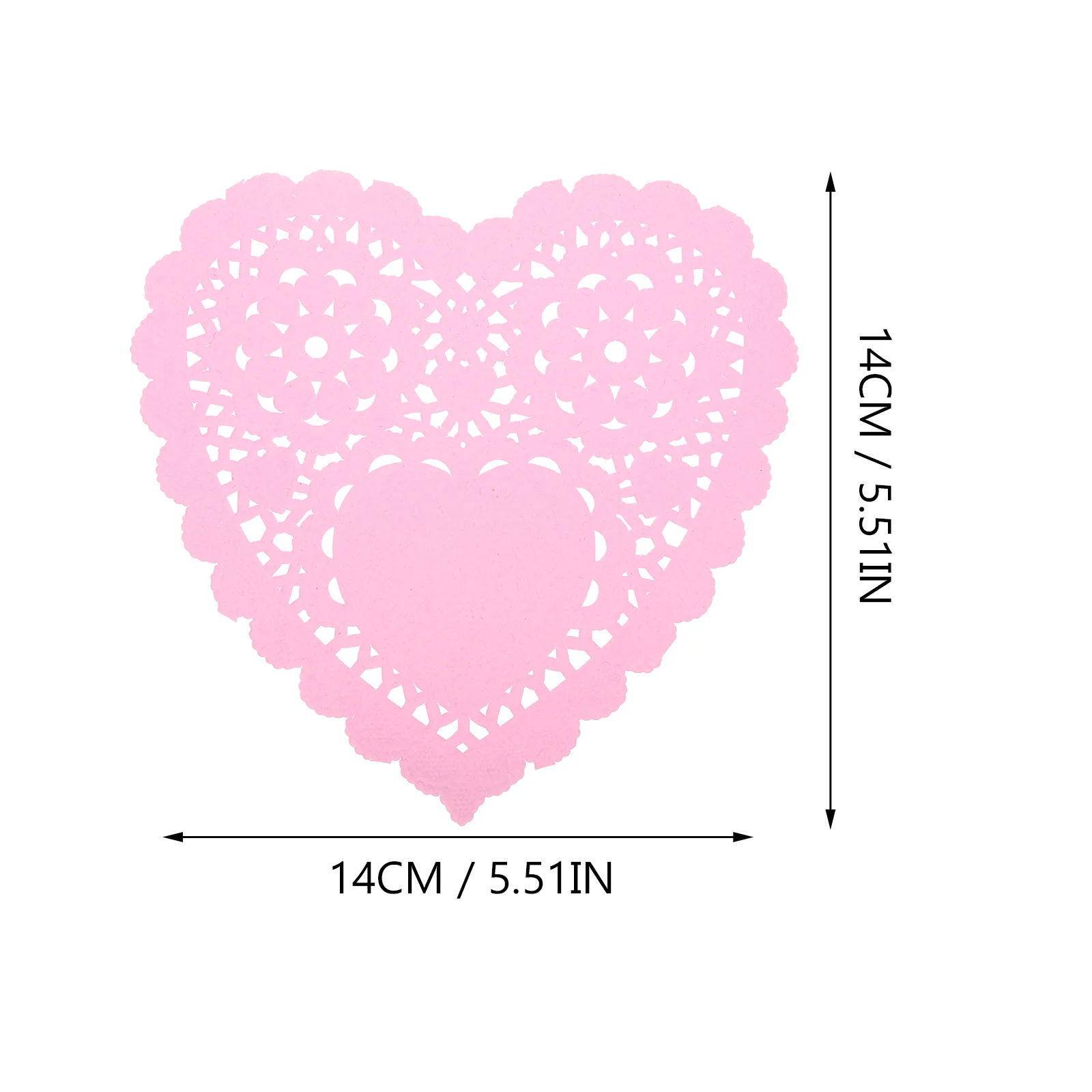 100pcs Paper Doilies Small Heart Tableware Decoration Table Decorations Heart Shaped Paper Doilies Heart Paper Doilies