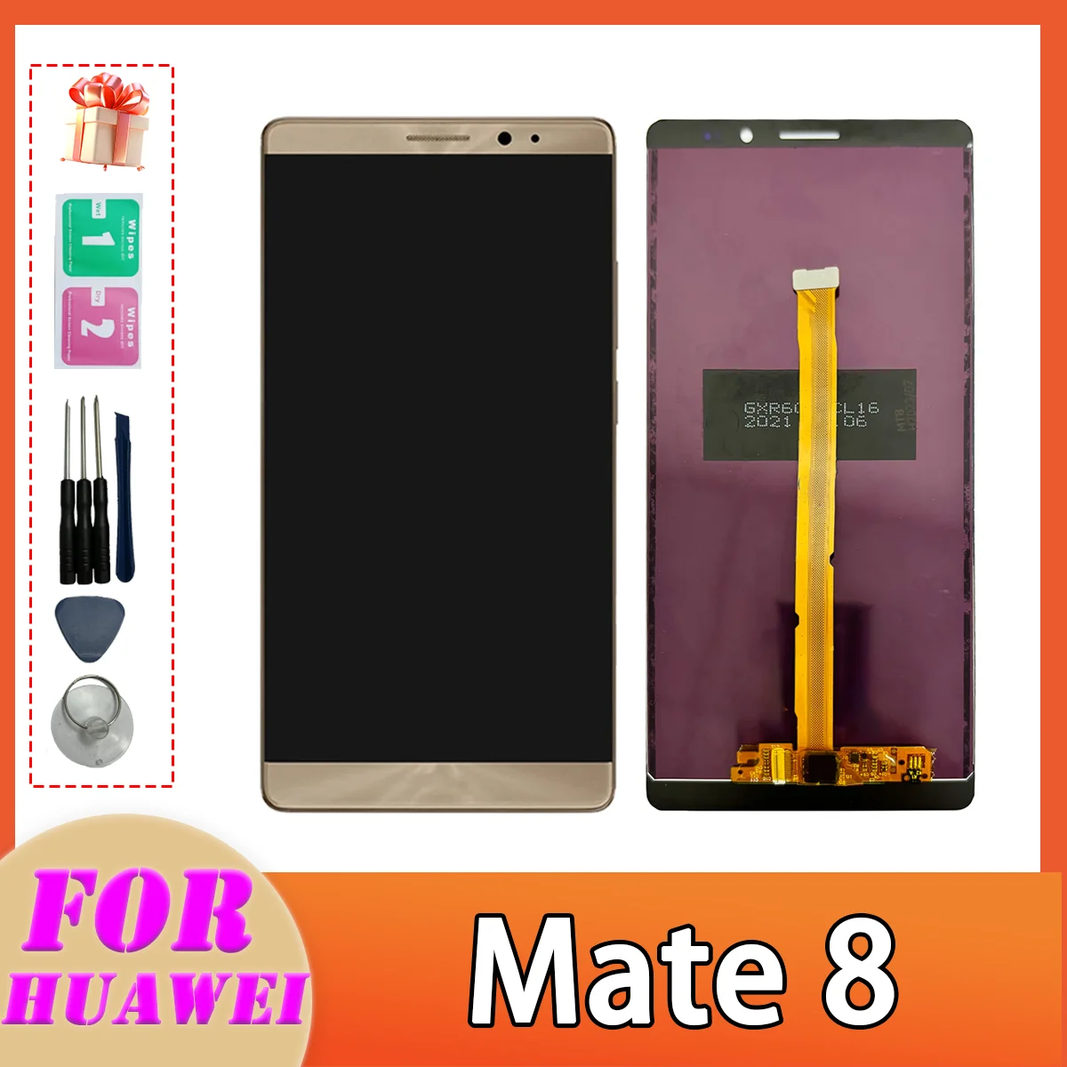 100% Tested TFT LCD For Huawei Mate 8 NXT-AL10 NXT-L09 NXT-L29 NXT-CL00 LCD Display Touch Screen Digitize Assembly No Frame