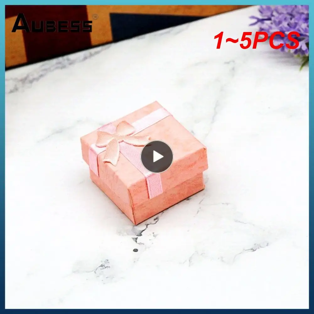 1~5PCS Jewelery Organizers Storage Gift Boxes For Earring Bracelet Necklace European Jewelry Box Princess High Grade Ring Box