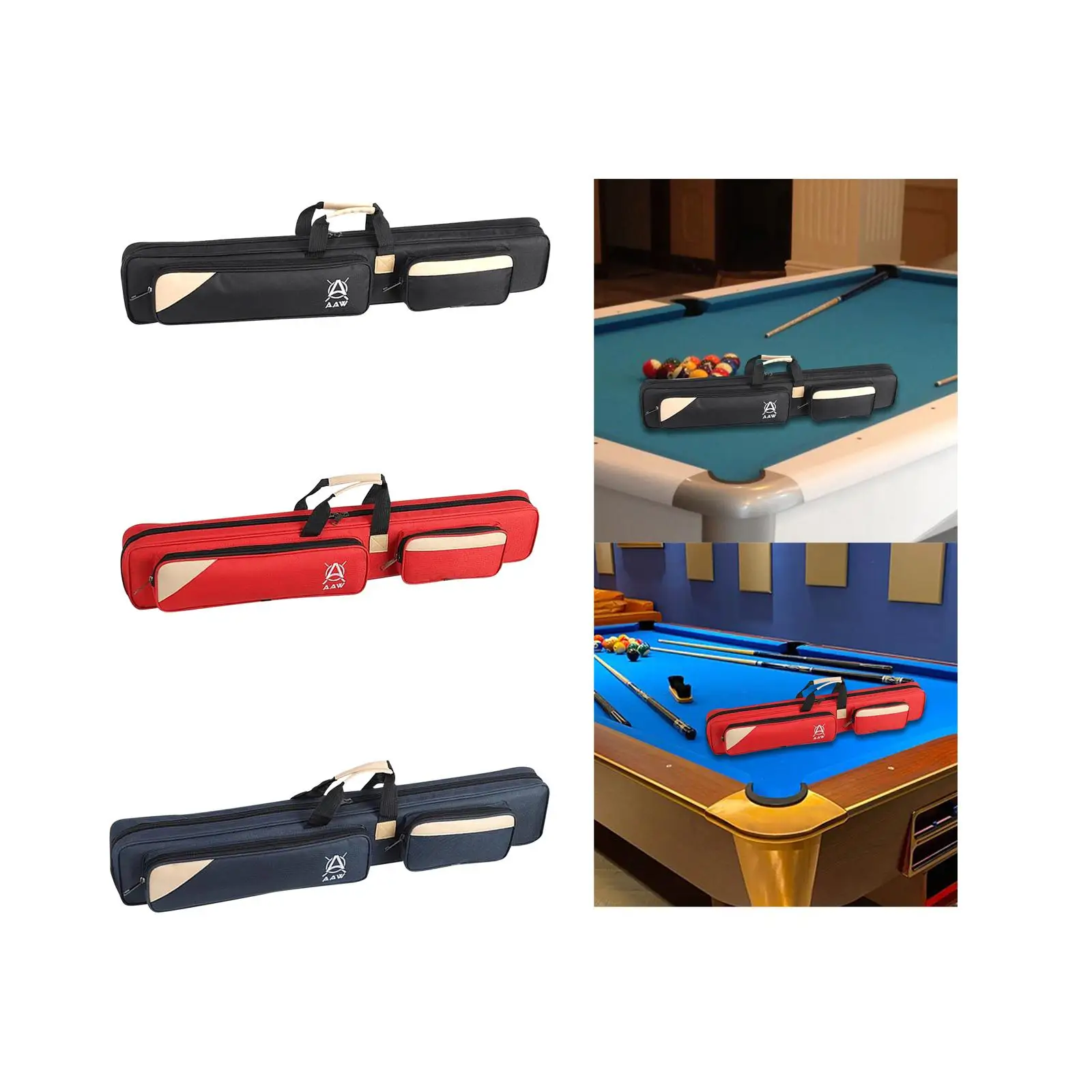 

Pool Cue Sticks Bag 1/2 Cue Case Billiard Stick Storage Bag Dustproof Portable