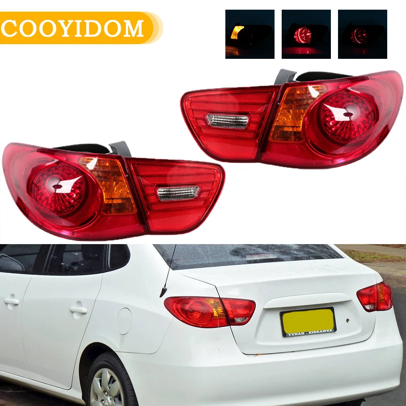 

Car Rear Bumper Tail light For Hyundai Elantra 2007-2010 92401-2H010 92402-2H010 Signal Lamp Brake Lampshade Car accessories