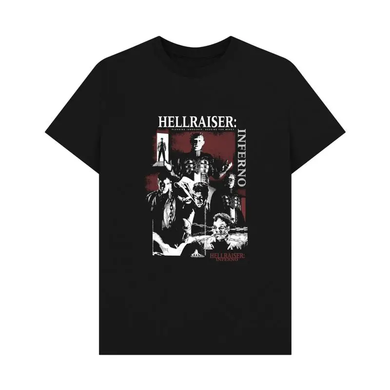 PREMIUM OFFICIAL Hellraiser Black Inferno Beg For Mercy  T shirt
