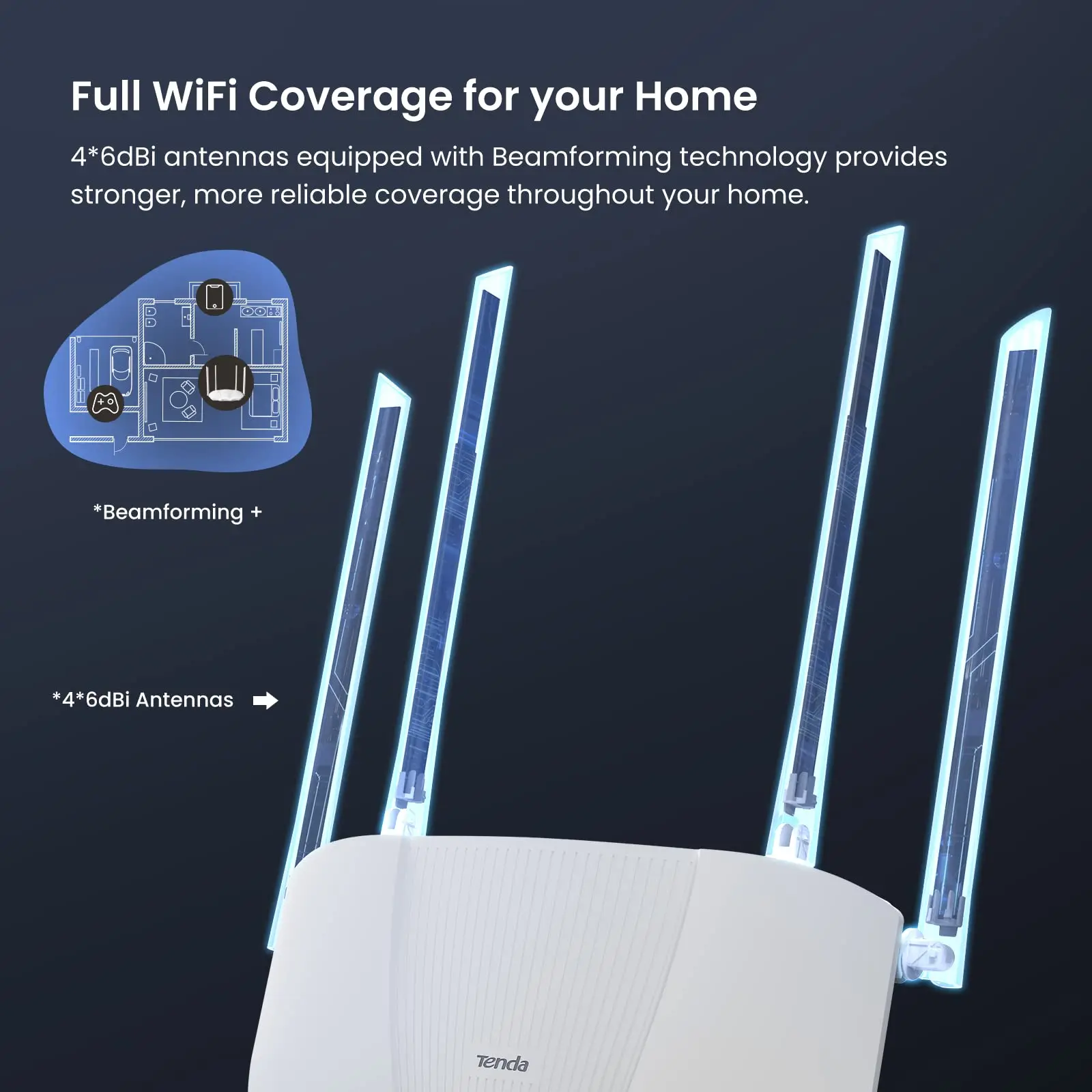 Imagem -05 - Tenda-roteador Wifi Inteligente Rx9 Banda Dupla Ax3000 sem Fio com Portas de Gigabit Omdma Mais Mu-mimo Ipv6 e Wpa3