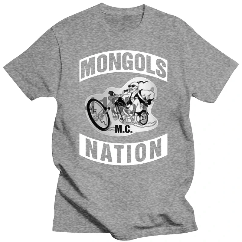 Male Graphic Short Sleeve T Shirt NEW MONGOL MC NATION USA MOTORCLYCLE CLUB Black T-Shirts TEE S-5XL manga vintage anime clothes