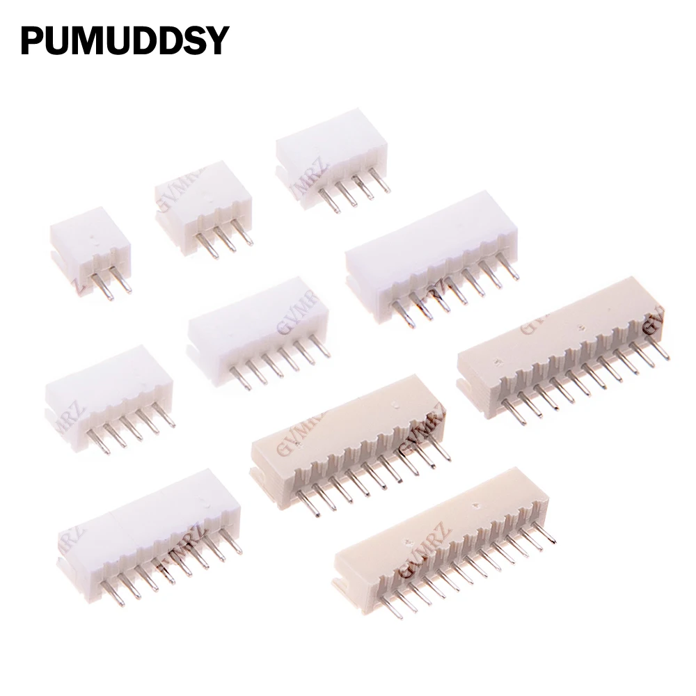 100PCS 1.25 MM 2P-12P 2.54 2P 3P 4P 5P  Terminals Plastic Shell Male Plug Female Socket Wire Connector JST XH2.54 ZH1.5 6P 7P