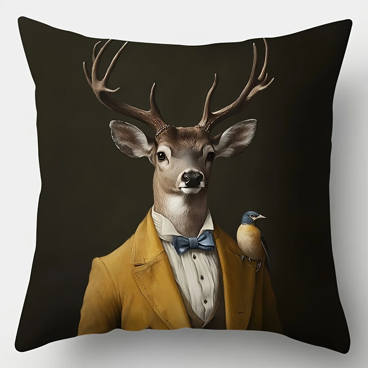 Animal formal costume patterns digital printing pillow cover Short plush Suitable living room bedrooms sofas throw cushion cover
