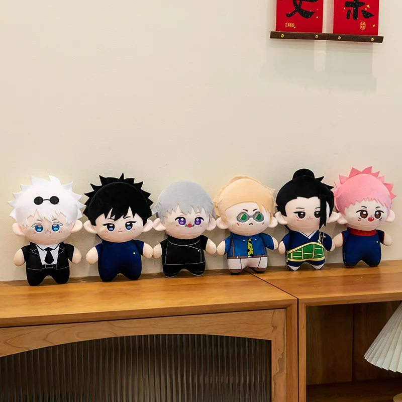 23cm Cartoon Jujutsu Kaisen Plush Dolls Lovely Anime Plush Toy Fushiguro Megumi Itadori Yuji Gojo Satoru Peluche Toy Fans Gift - view 6