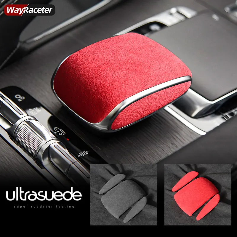 Ultrasuede Top Suede Wrapping Gear Shift Knob Cover For Mercedes Benz W167 C167 V167 X167 GLE GLS Class 2020 2021 2022 AMG 2023