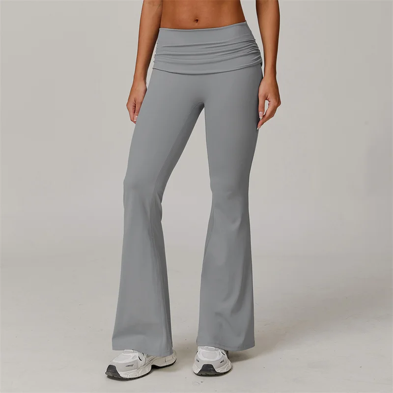 Sport Running Fitness Flare Pants Woman Slim High Waist Yoga Pants Women Casual Dance Trousers Female Clothes