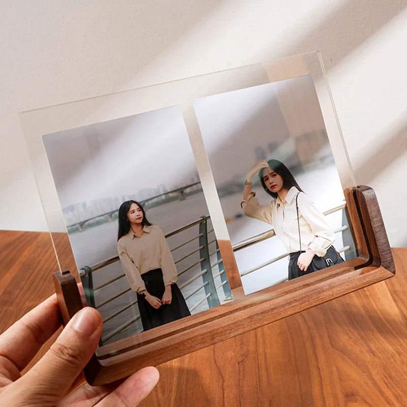 

Креативная декоративная рамка в помещении, ретро акриловая модная настольная рамка для проживания в семье, роскошный современный домашний декор Porta Retrato Lsxk