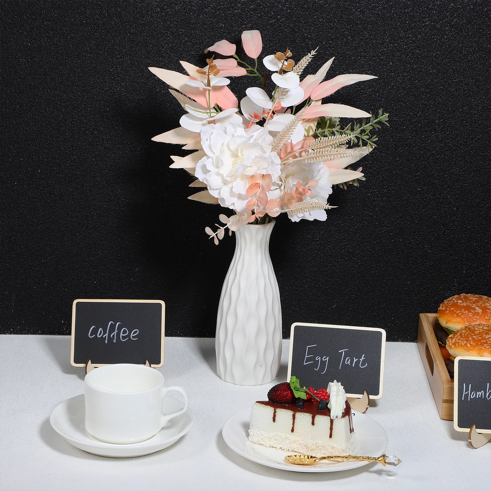 

1 Set Small Chalkboard Signs Mini Chalkboards For Kitchen Notes Tabletop Message Board Menu Display Food Labels Party Buffet