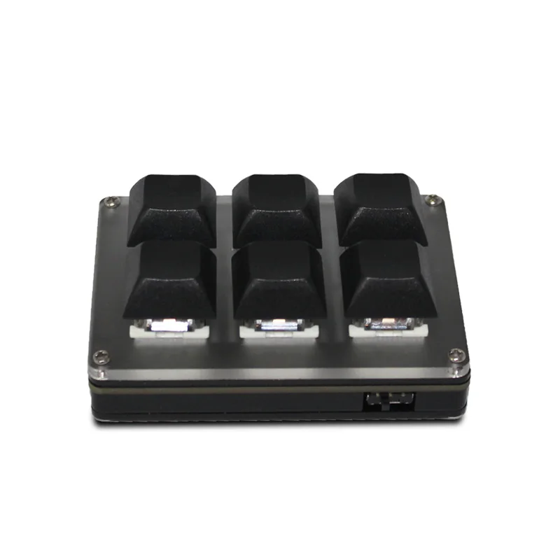 Tastiera personalizzata Wireless a 6 tasti 2.4G USB Bluetooth tripla modalità pulsanti intercambiabili a caldo personalizzazione chiave